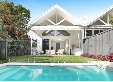 pool outdoor area backyard