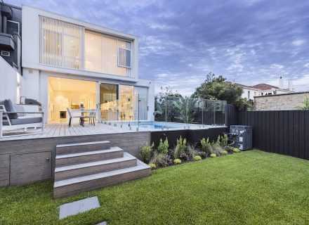 outdoor area backyard garden established pool