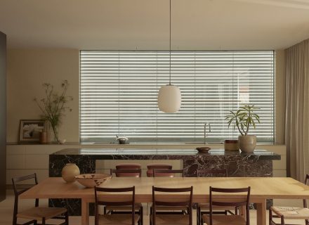 kitchen dining space laundry